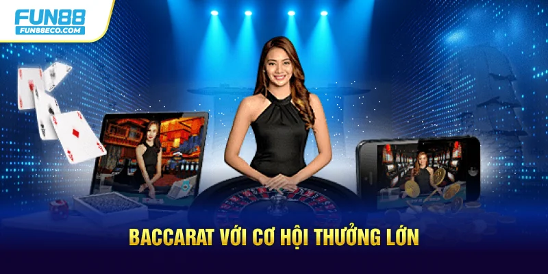 Giao diện hiện đại, trực quan khi trải nghiệm casino tại FUN88