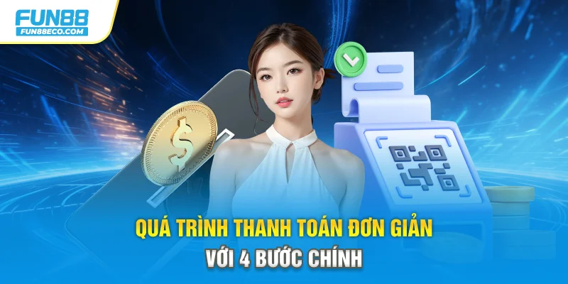 Quá trình thanh toán đơn giản với 4 bước chính